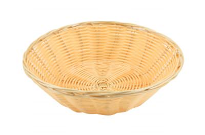 Round Polywicker Basket 9.5"Dia X 2.5" Deep