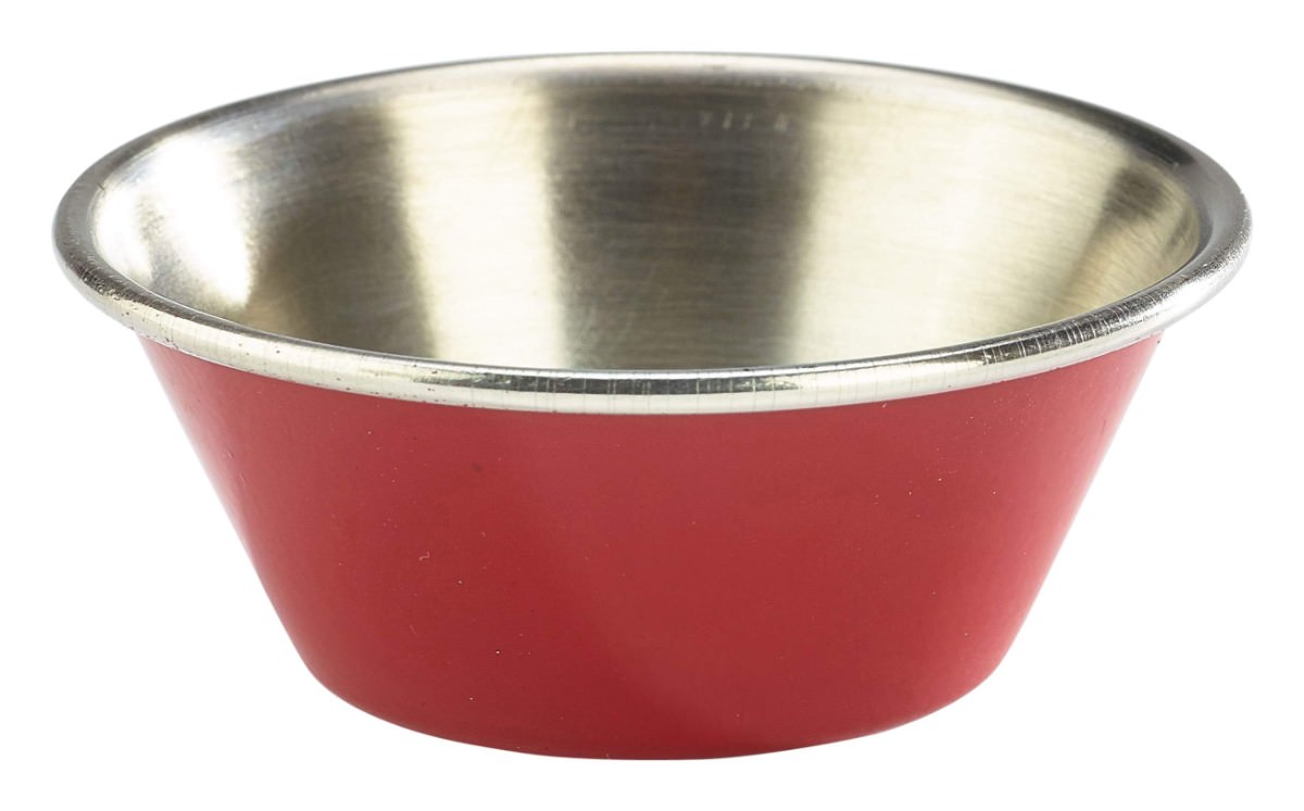 1.5oz Stainless Steel Ramekin Red