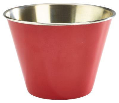 12oz Stainless Steel Ramekin Red