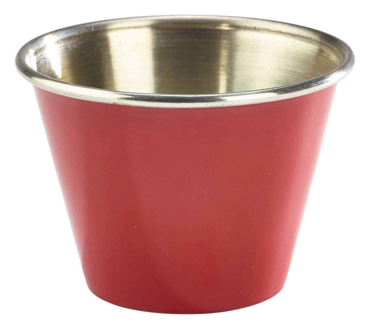 2.5oz Stainless Steel Ramekin Red