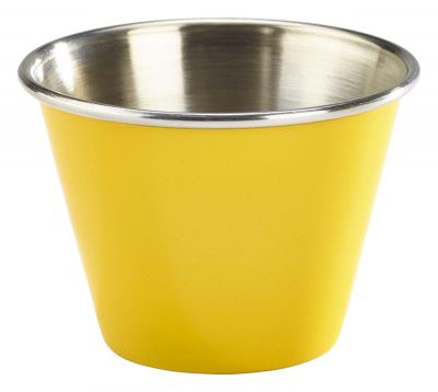 2.5oz Stainless Steel Ramekin Yellow