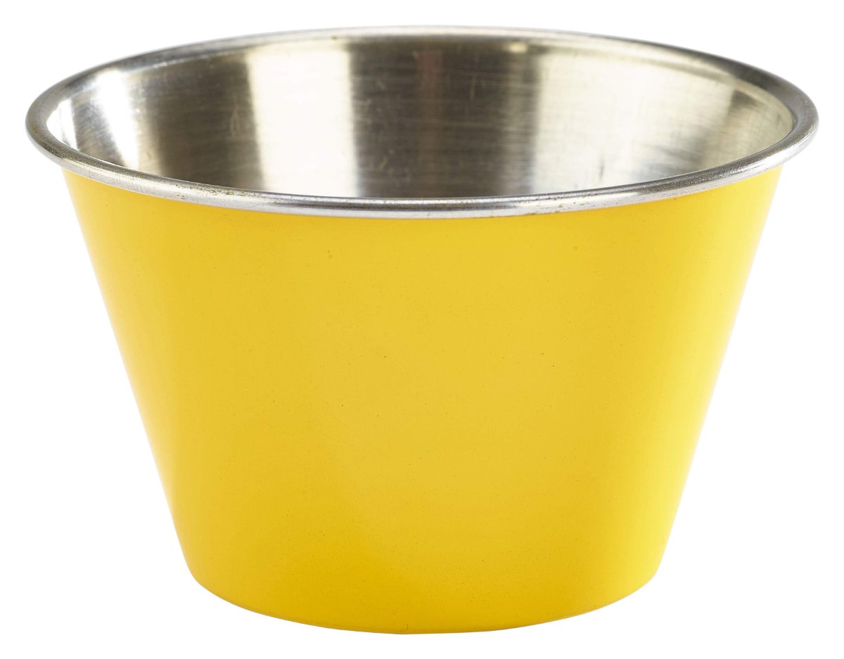 6oz Stainless Steel Ramekin Yellow