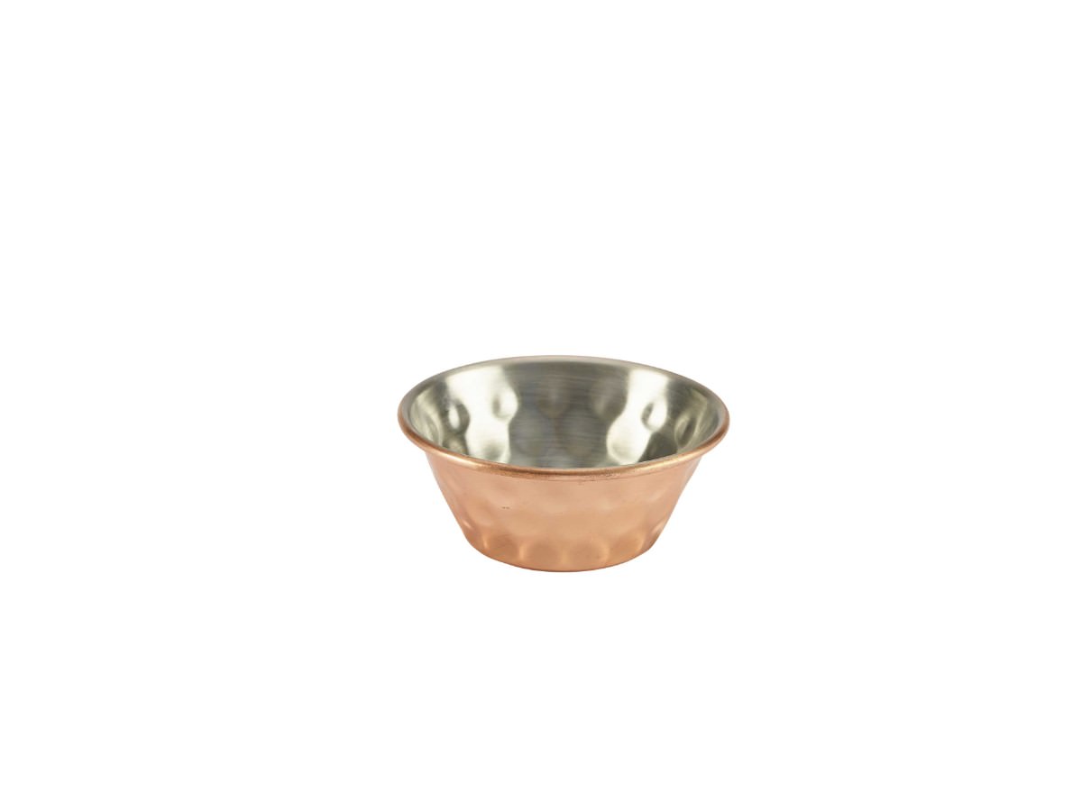1.5oz Copper Plated Hammered Ramekin