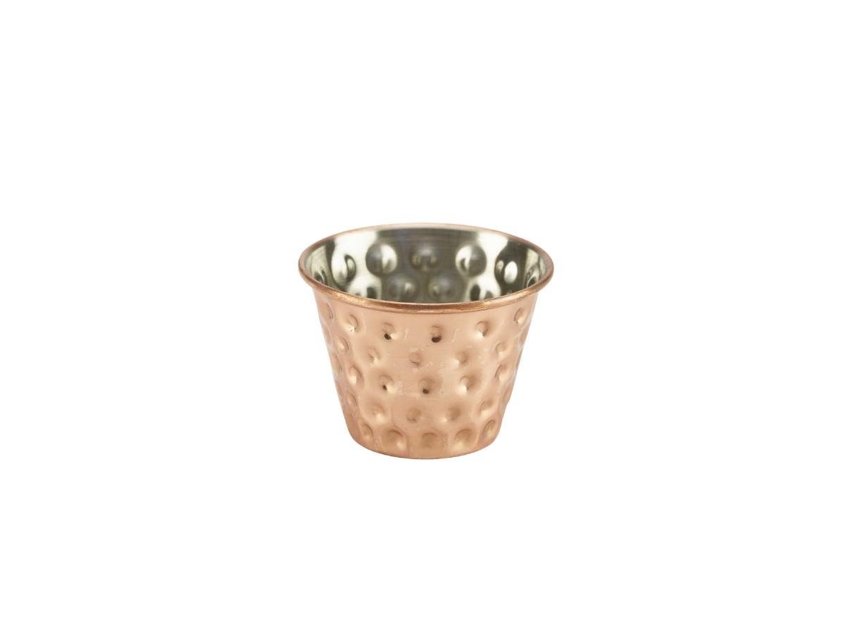 2.5oz Copper Plated Hammered Ramekin