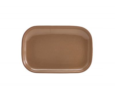 Terra Stoneware Rustic Brown Rectangular Plate 29 x 19.5cm