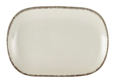 Terra Stoneware Sereno Grey Rectangular Plate 24 x 16.5cm