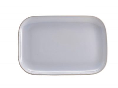 Terra Stoneware Rustic White Rectangular Plate 34.5 x 23.5cm