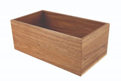 Genware Acacia Wood Riser/Box 32.5X18X12.3cm