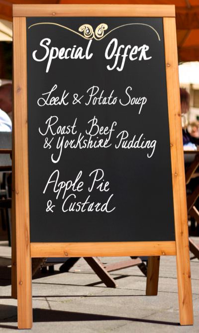 Sandwich A-Board 70X120cm Teak