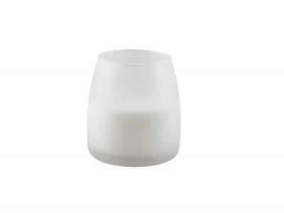 Soft Glow Glass Candle White 45H (6Pcs)