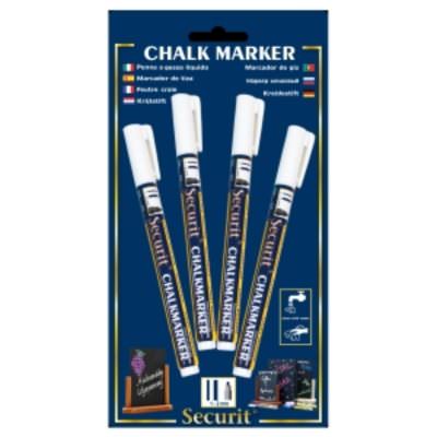 Chalkmarkers 4 Pack White Small