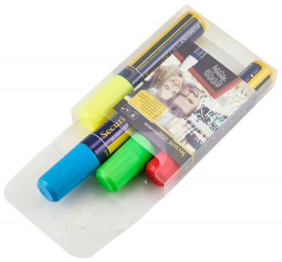 Chalkmarkers 4 Colour Pack (R,G,Y,BL) Large