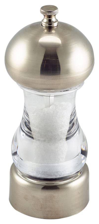 Chrome & Acrylic Salt Or Pepper Grinder 14cm
