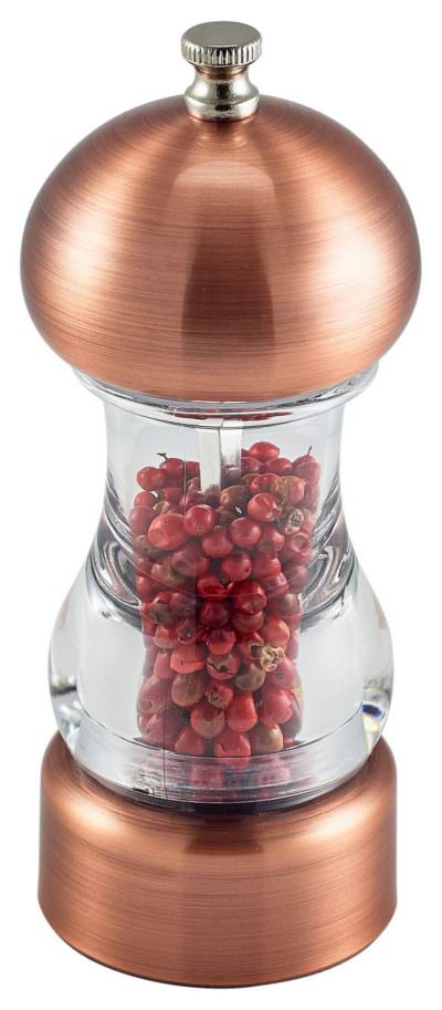 Antique Copper & Acrylic Salt/Pepper Grinder 14cm