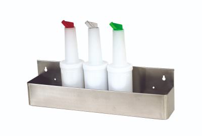 Genware S/St. 32" Speed Rail 8 Bottle