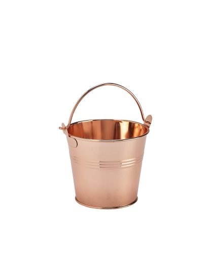 Stainless Steel Serving Bucket 10cm Dia Copper