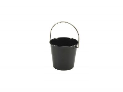 Stainless Steel Miniature Bucket 4.5cm Dia Black