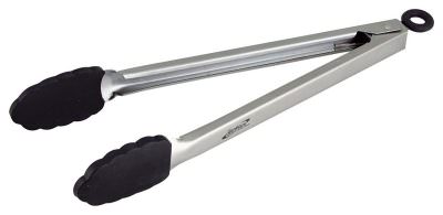 St/St Locking Tongs with Silicone Tip 30cm/12"