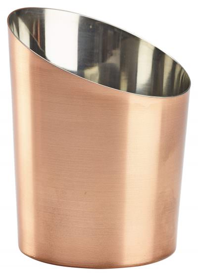 Copper Plated Angled Cone 11.6 x 9.5cm Dia