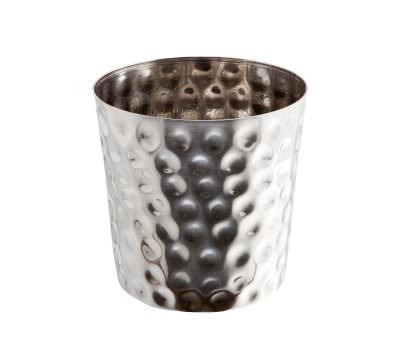 S/St. Serving Cup Hammered 8.5 x 8.5cm