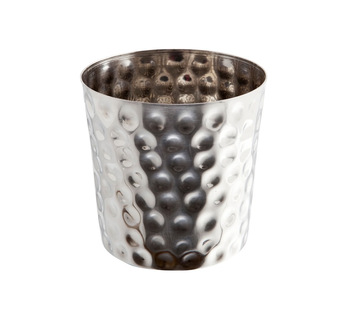 S/St. Serving Cup Hammered 8.5 x 8.5cm