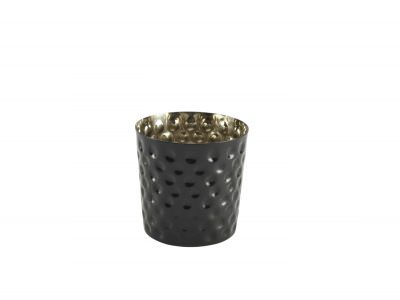 S/St. Serving Cup Hammered 8.5 x 8.5cm Black