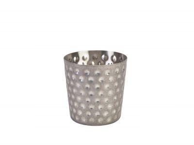 Vintage S/St. Serving Cup Hammered 8.5 x 8.5cm