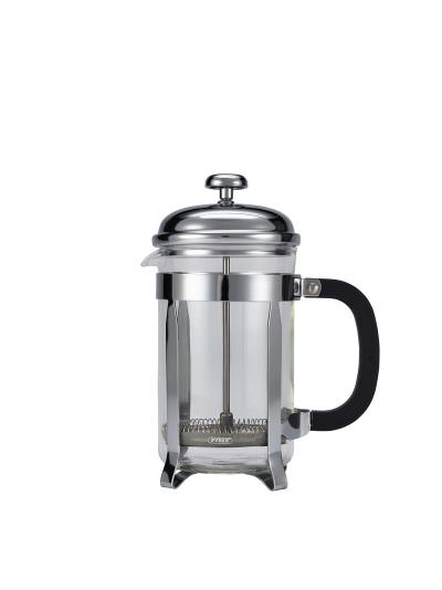 6 Cup Cafetiere Chrome Pyrex 26oz 800ml