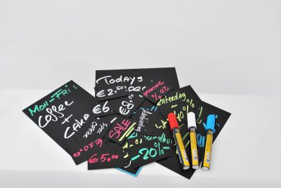 20 Price Tags A8 + 1 White Chalkmarker