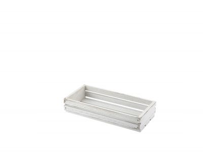 Wooden Crate White Wash Finish 25 x 12 x 5cm
