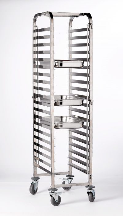 St/St. Gastronorm 1/1 Trolley 20 Shelves