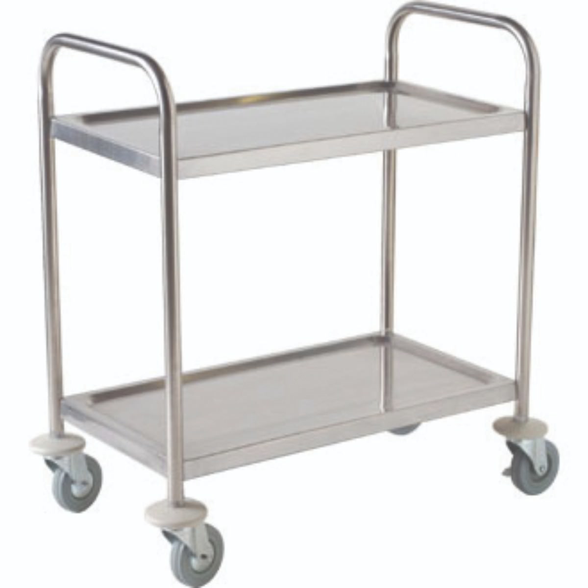 Fully Welded S/St. Trolley - 2 Shelves