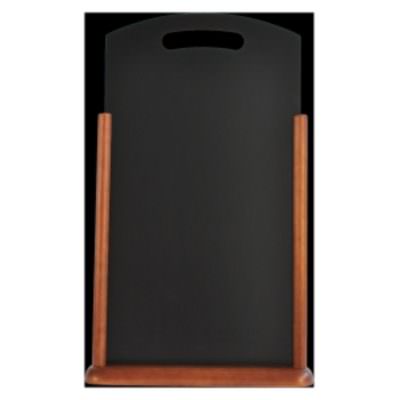 Large Table Chalk Board Dark Wood 21X45cm
