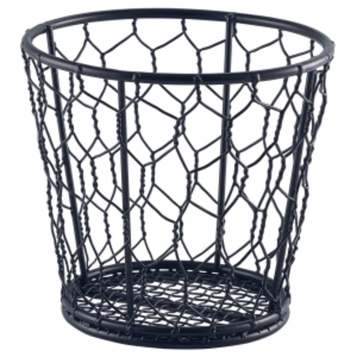 Black Wire Basket 12cm Dia