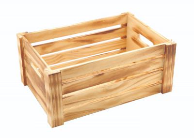 Wooden Crate Rustic Finish 34 x 23 x 15cm