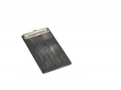 Black Wooden Menu Clipboard Wine List 13x24.5x0.6cm
