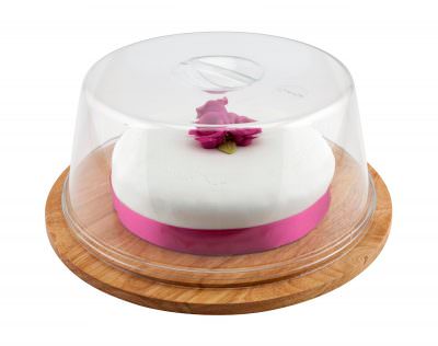 Genware Round Wood Serving / Cake Board 33cm