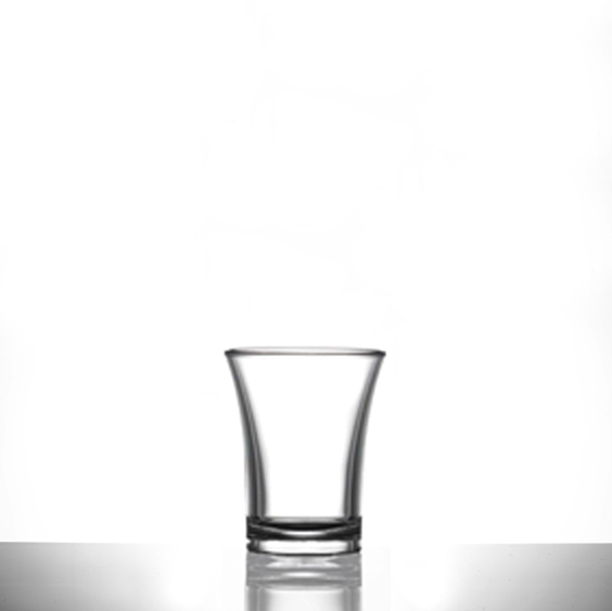 Econ Polystyrene Shot- Clear, 25ml -100 Pack