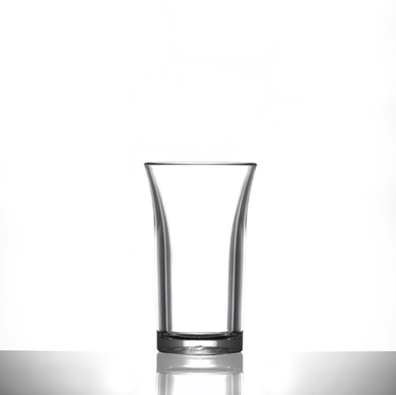 Econ Clear Polystyrene Plastic Shot Glass, 50ml, CE Marked - 100 Pack
