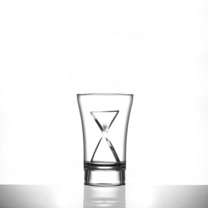 Twister Plastic Sip Clear Shot Glass, 30ml (15ml + 15ml) - 100 Pack