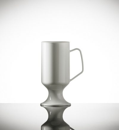 Elite Polycarbonate 8oz Coffee Cup, White - 18 Pack