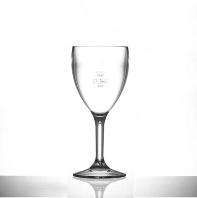 Premium Polycarbonate Plastic 9oz Wine Glass - 12 Pack | Lined @ 125ml