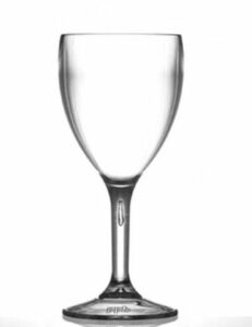 Medium Plastic Reusable Wine Glasses - Polycarbonate