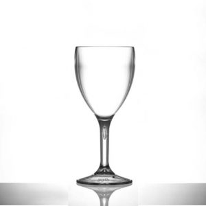 9oz Medium Plastic Reusable Wine Glasses - Polycarbonate - 6 Pack