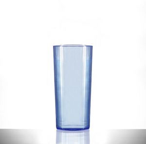 Elite Polycarbonate 10oz Neon Blue Hiball / Tumbler Glasses - 48 Pack