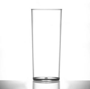 Elite Polycarbonate 12oz Hiball Glasses - Lined @ Half Pint - 48 Pack