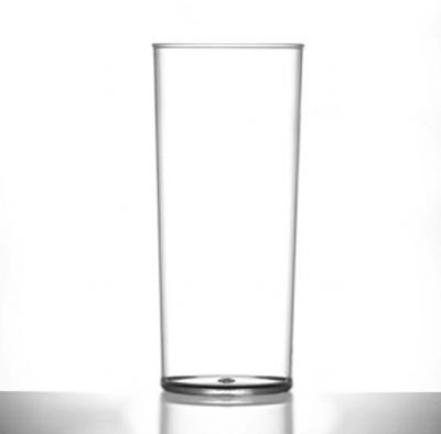 Elite Polycarbonate 12oz Hiball Glasses - Lined @ Half Pint - 48 Pack