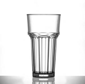 Elite Remedy Polycarbonate 12oz Tall Glasses, CE Marked, Lined @ Half Pint - 36 Pack