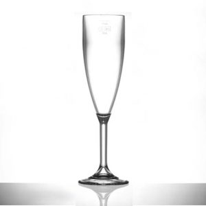 Lined @ 175ml Elite Premium Polycarbonate Champagne Flutes - 12 Pack
