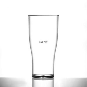Elite Premium Polycarbonate Tulip Pint 20oz CE Lined at Half Pint - 48 Pack